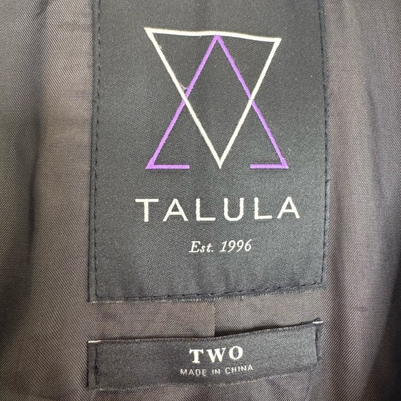 Aritzia Talula Gray wool blend preppy academia Blazer Jacket Women Size 2 - Picture 3 of 7